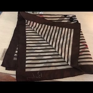 Burberry square silk scarf